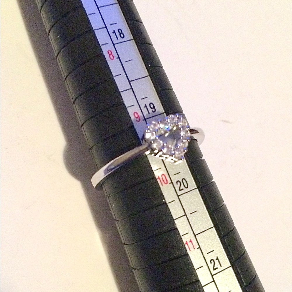 Cute Sterling Silver Heart Ring